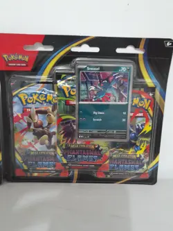 Pokemon Phantasmal Flames ME02 3-Pack Blister Set of 2! Brand New - Image 3
