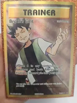 Pokemon Evolutions 2016 Brock’s Grit Trainer 107/108 FULL ART - Image 1
