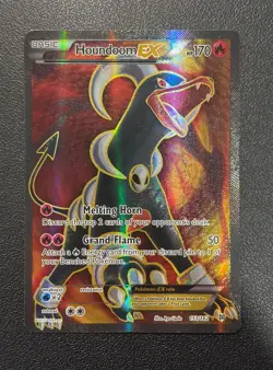 Houndoom EX 153/162 Pokemon Breakthrough Full Art Holo Near Mint - Image 1