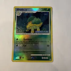 Grotle 49/130 Reverse Holo Pokemon 2007 Diamond & Pearl - Image 1