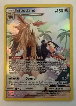 Stoutland Secret Rare 248/236 Sm-Cosmic Eclipse Pokemon TCG NM/ M - Image 2