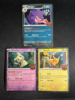Pokemon Rare Gengar 057/091 COSMOS HOLO Trick or Trade NM - Image 1