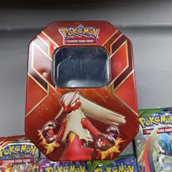 Pokemon TCG 2015 Hoenn Power Blaziken EX Tin With 4 XY Booster Packs - Image 2