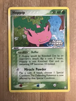 Pokemon TCG Hoppip EX Team Rocket Returns 57/112 Reverse Holo Common MP - Image 1