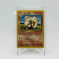 Pokemon TCG Arcanine Base Set 23/102 Regular Unlimited Uncommon LP - Image 1