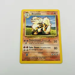 Pokemon TCG Arcanine Base Set 23/102 Regular Unlimited Uncommon LP - Image 2