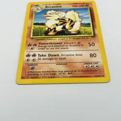 Pokemon TCG Arcanine Base Set 23/102 Regular Unlimited Uncommon LP - Image 3