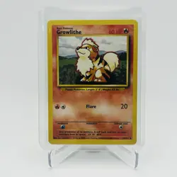 Growlithe 28/102 Pokemon Base Set VLP - Image 1