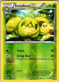 Swadloon 11/113 Legendary Treasures Pokemon TCG LP - Image 1