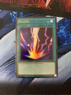 Raigeki LCKC-EN088 Ultra Rare Unlimited Edition Mint/Near Mint Condition - Image 2