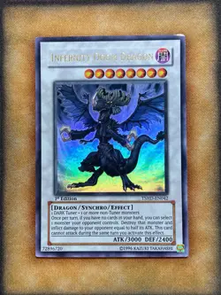 Yugioh Infernity Doom Dragon TSHD-EN042 Ultra Rare 1st Ed LP - Image 1
