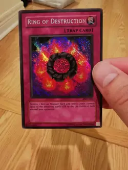 Yugioh Ring of Destruction PGD-000 Secret Rare NM REVERSE HOLO - Image 1