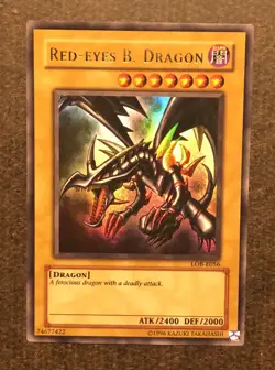 Yugioh - Red-Eyes Black Dragon LOB-E056 - Ultra Rare - LP/NM - Image 1
