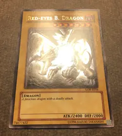Yugioh - Red-Eyes Black Dragon LOB-E056 - Ultra Rare - LP/NM - Image 3