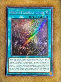Yugioh Primite Lordly Lode BLMM-EN172 Secret Rare 1st Ed NM - Image 1