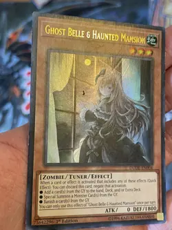 Yugioh! Ghost Belle & Haunted Mansion DUDE-EN004 Ultra Rare 1st Edition MP - Image 3