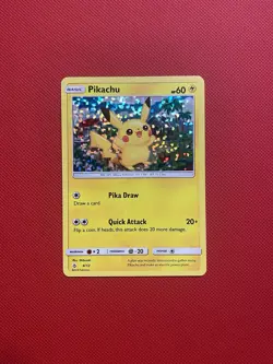 Pokemon Card TCG Pikachu 004/012 McDonald's Promos 2018 Holo - Image 1