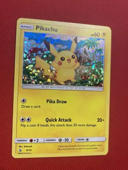Pokemon Card TCG Pikachu 004/012 McDonald's Promos 2018 Holo - Image 5