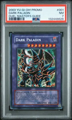 2003 YU-GI-OH! PROMO DUEL MASTER'S GUIDE #001 DARK PALADIN PSA 7 - Image 1