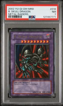 2002 YU-GI-OH! MRD-METAL RAIDERS #018 B. SKULL DRAGON PSA 7 - Image 1