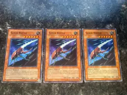 3X Saber Beetle SOI-EN023 - Yugioh Yu Gi Oh! 3 Playset Mixed - Image 1
