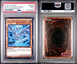Yu-Gi-Oh! Dark Side of Dimensions Movie Blue-Eyes White Dragon PSA 9 MINT EN055 - Image 1