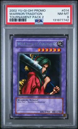 2002 Yu-Gi-Oh! Warrior Of Tradition Tournament Pack 2 TP2 Rare PSA 8 - Image 1