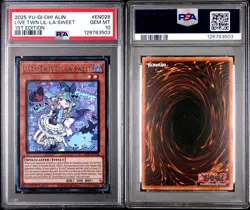 2025 YU-GI-OH! EN028 LIVE TWIN LIL-LA SWEET PSA 10 GEM MINT ALLIANCE INSIGHT - Image 1