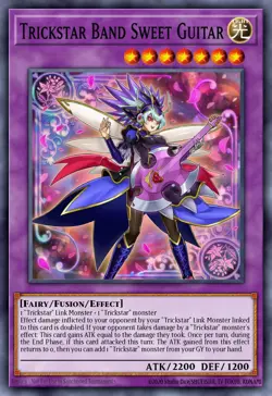 Trickstar Band Sweet Guitar - SAST-EN033 Super Rare | Yu-Gi-Oh! Card - Image 1