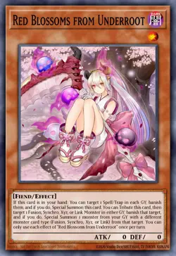 Red Blossoms from Underroot - DUDE-EN006 Ultra Rare | Yu-Gi-Oh! Card - Image 1