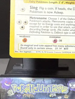 Pokemon Card Clefairy 5/102 Base Set Holo Holo Rare WOTC Played 2 - Image 5