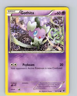 Pokemon TCG Gothita XY Fates Collide 32/124 Regular Common Card LP-NM - Image 1