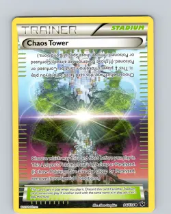 Pokemon TCG Chaos Tower XY Fates Collide 94/124 Regular Uncommon Card Played LP - Image 1