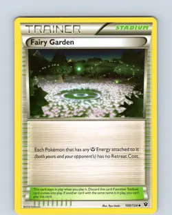 Pokemon TCG Fairy Garden XY Fates Collide 100/124 Regular Uncommon Card LP-NM - Image 1