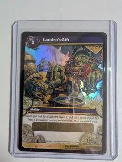 WoW World Of Warcraft TCG Landro's Gift Unscratched Loot Card Wrathgate 1/3 - Image 1