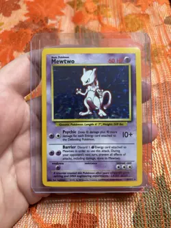 Pokemon TCG Mewtwo Base Set Holo Unlimited Rare Card 10/102 1999 - Image 1