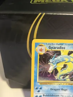 Pokemon Gyarados Holo Rare Base Set Unlimited 6/102 WOTC Vintage LP Card TCG Vtg - Image 2