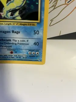 Pokemon Gyarados Holo Rare Base Set Unlimited 6/102 WOTC Vintage LP Card TCG Vtg - Image 4