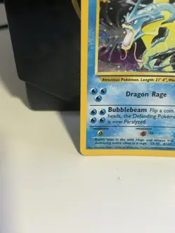 Pokemon Gyarados Holo Rare Base Set Unlimited 6/102 WOTC Vintage LP Card TCG Vtg - Image 5