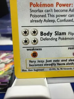 Pokemon TCG Snorlax Holo Rare Card 11/64 Jungle Unlimited - Image 5
