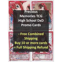 High School DxD Promo Cards Precious Memories TCG Rias, Akeno, Asia, Koneko etc - Image 1