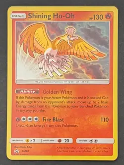 Pokemon Card Shining Ho-Oh SM70 - Lightly Played - Image 1