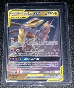 Garchomp & Giratina GX Rare Full Art Holo Pokemon Card 146/236 MINT CONDITION - Image 1