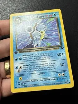 Dark Blastoise 20/82 1st Edition Non 1999-2000 Team Rocket Pokemon Card TCG NM - Image 2