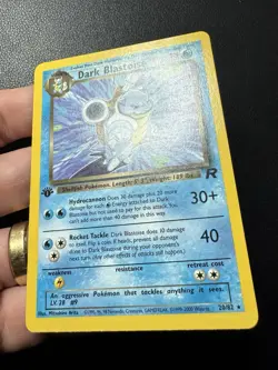 Dark Blastoise 20/82 1st Edition Non 1999-2000 Team Rocket Pokemon Card TCG NM - Image 3