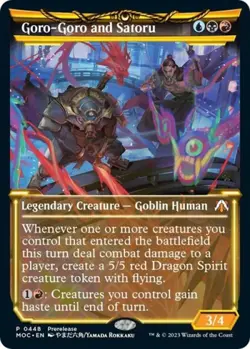 Goro-Goro and Satoru (Showcase) - Damaged / Poor MTG Promos: Prerelease Cards - Image 1