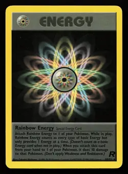 Rainbow Energy 80/82 Rare Team Rocket Pokemon Card - Image 1