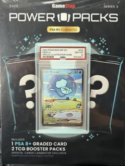 GameStop Power Pack Series 3 (1 PSA Graded Card & 2 Boosters) FAST SHIP - Image 1