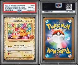 PSA 10 Birthday Pikachu 007/025 25th Anniversary Pokemon Card Japanese 2021 - Image 2