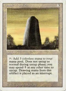 Basalt Monolith 3ED LP MTG Magic The Gathering Card - Image 1